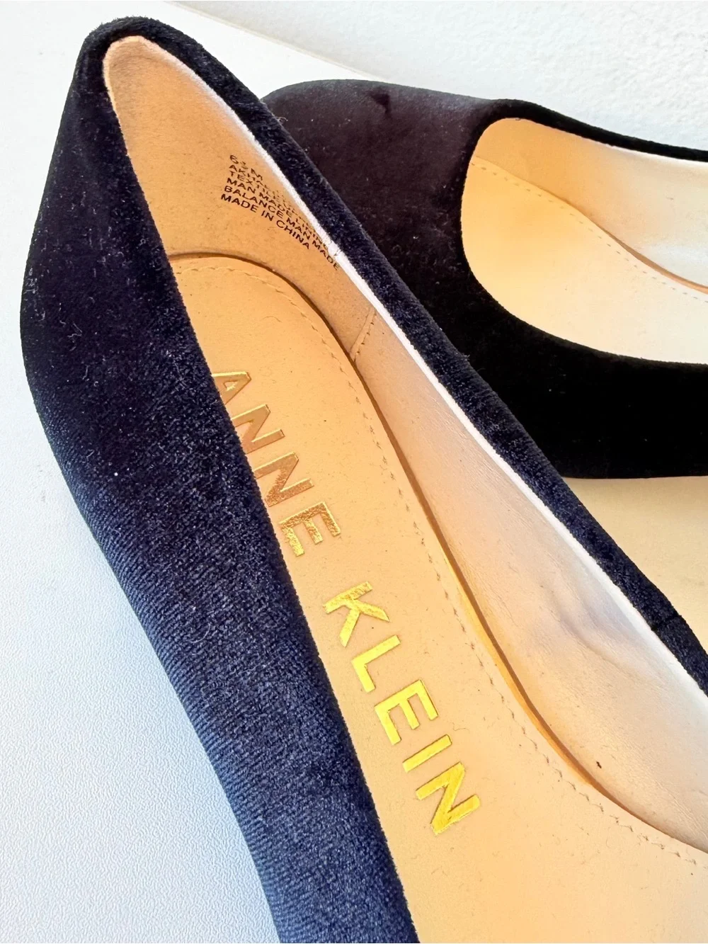Anne Klein black velvet